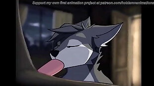 Cute Furry Wolf Boi Sucking Dick
