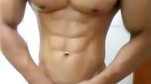 china chinese gay muscle guy young man amateur selfie solo wank jerking.off 中国 筋肉 肌肉 年轻 同性恋 同志 手淫 自拍
